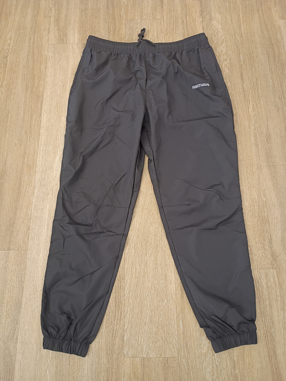 Fighthaus Sauna Jogger Workout Pants Black Silver Lined  Gym Training XL NWOT